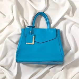 Bright blue handbag